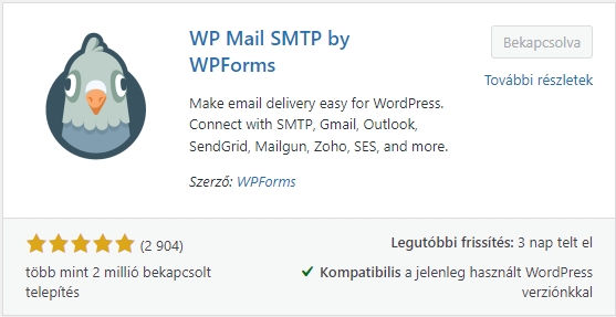 Wordpress plugin - WP Mail SMTP
