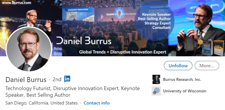 Daniel Burrus LinkedIn profil